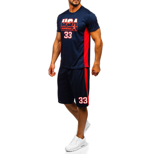 PYTHONSPO BASKETBALL SET NAVY/RED PSB-180821 - Image 2