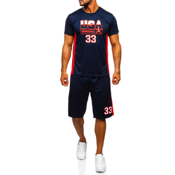 PYTHONSPO BASKETBALL SET NAVY/RED PSB-180821 - Image 4