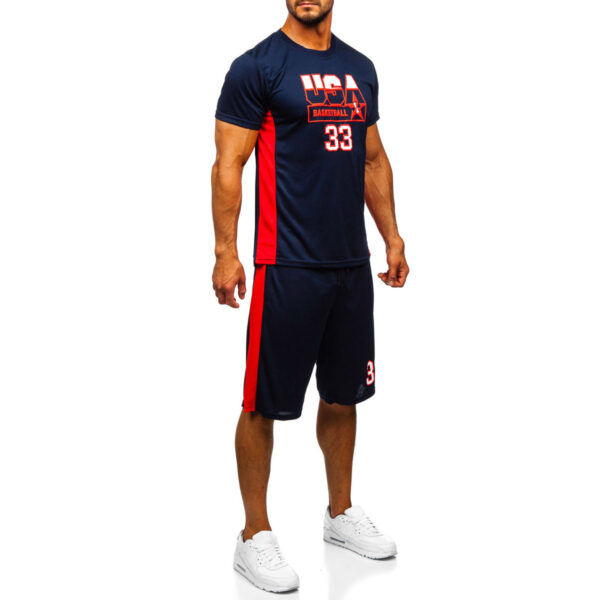 PYTHONSPO BASKETBALL SET NAVY/RED PSB-180821 - Image 3