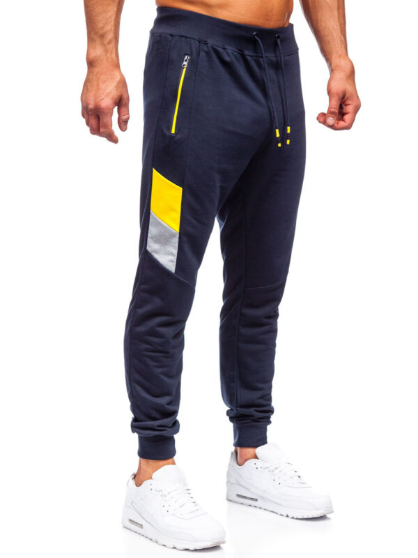 Men’s Navy Sweatpants/ Trousers Pythonspo-PSJ-150823 - Image 5