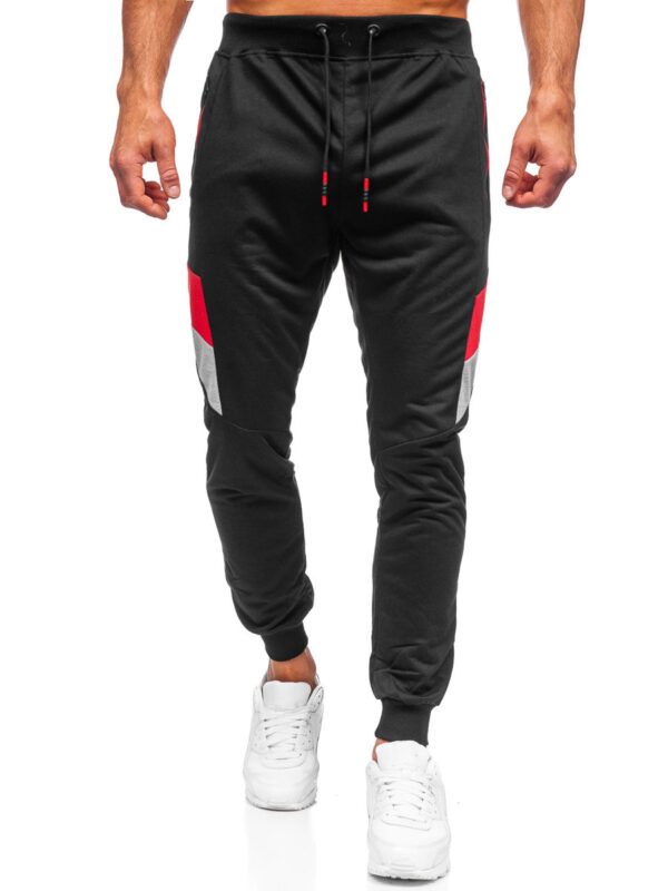 Men's Black Sweatpants/ Trousers Pythonspo-PSJ-150821 - Image 5