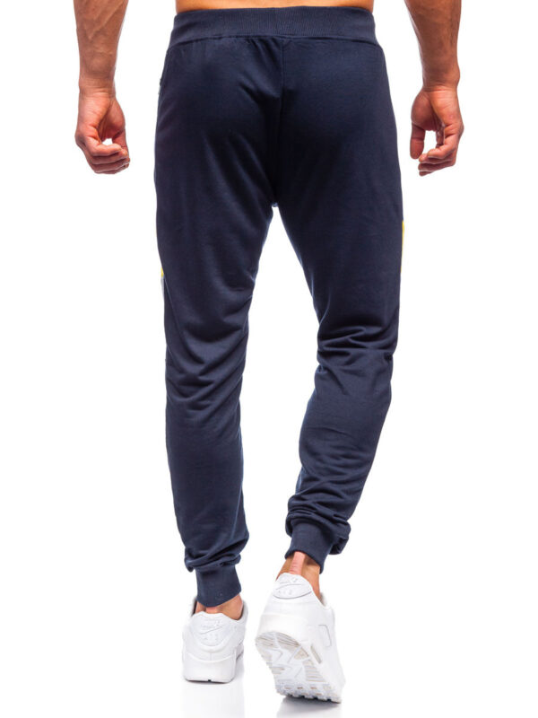 Men’s Navy Sweatpants/ Trousers Pythonspo-PSJ-150823 - Image 4