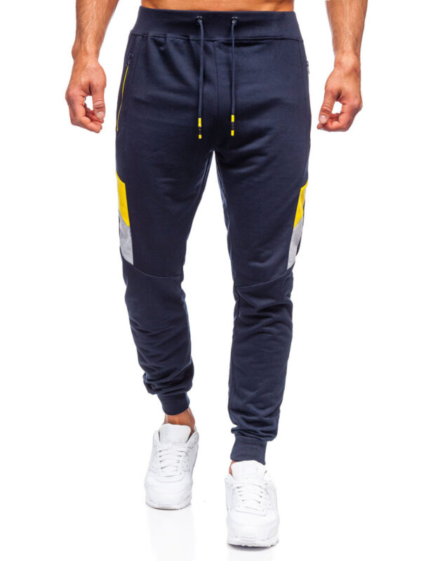 Men’s Navy Sweatpants/ Trousers Pythonspo-PSJ-150823 - Image 3