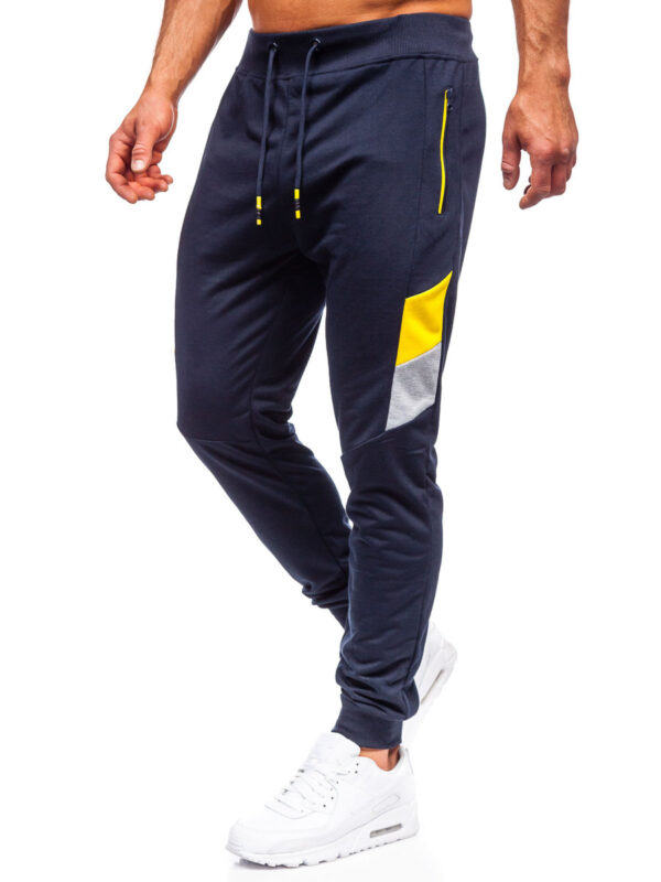 Men’s Navy Sweatpants/ Trousers Pythonspo-PSJ-150823 - Image 2