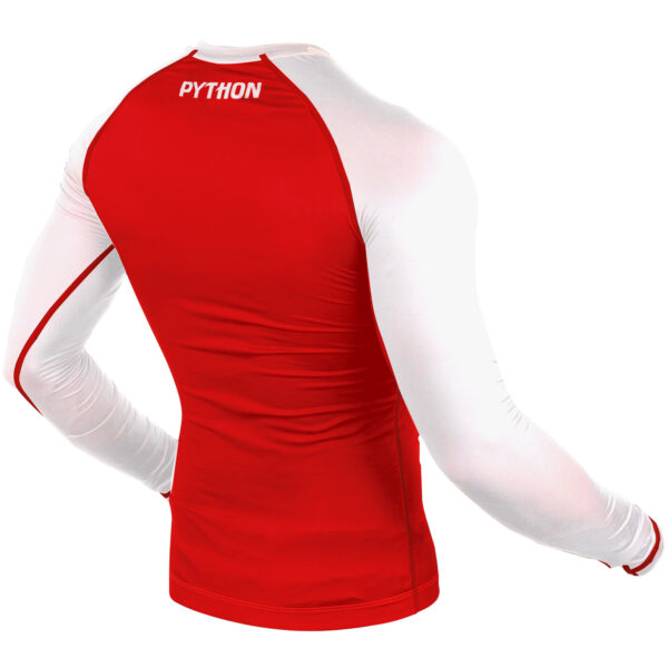 PYTHONSPO IMPACT RASHGUARD - LONG SLEEVES - RED/WHITE - Image 3