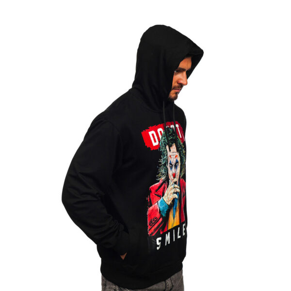 Men's Printed Hoodie Pythonspo 210814p Black - Image 4