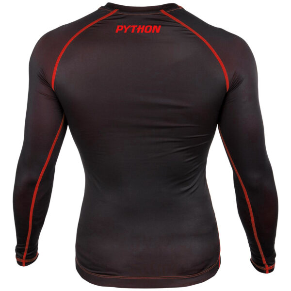 PYTHONSPO CONTENDER 3.0 COMPRESSION T-SHIRT - LONG SLEEVES - BLACK/RED - Image 2