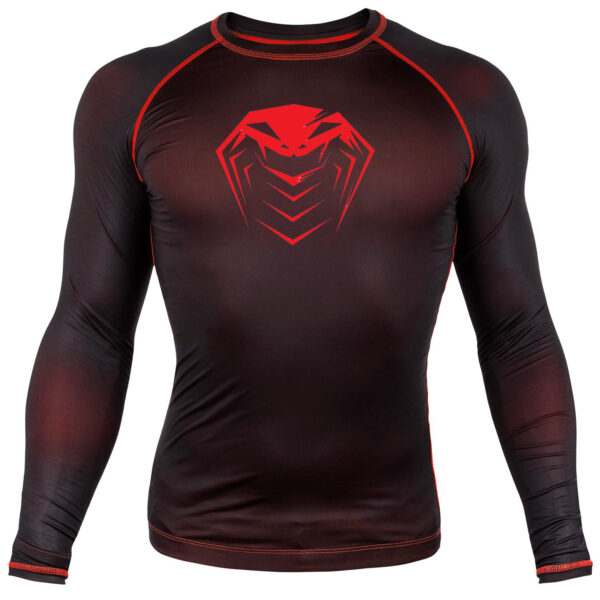 PYTHONSPO CONTENDER 3.0 COMPRESSION T-SHIRT - LONG SLEEVES - BLACK/RED