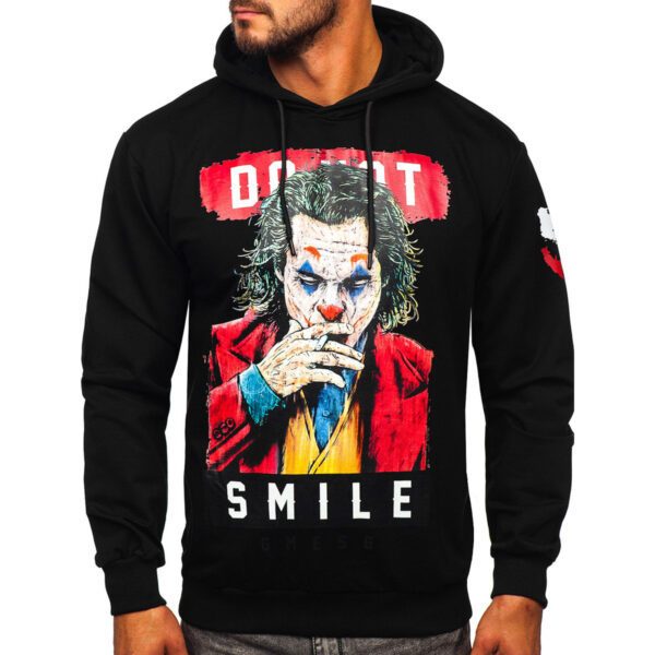 Men's Printed Hoodie Pythonspo 210814p Black