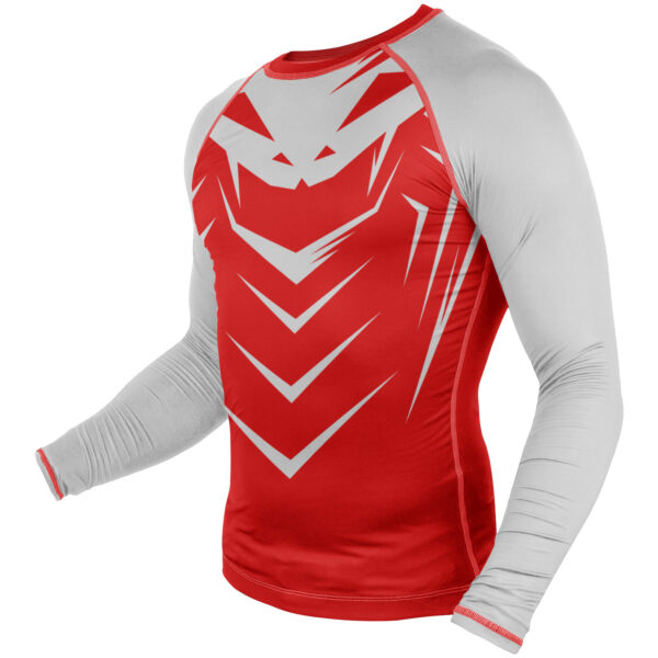 PYTHONSPO IMPACT RASHGUARD - LONG SLEEVES - RED/WHITE - Image 2