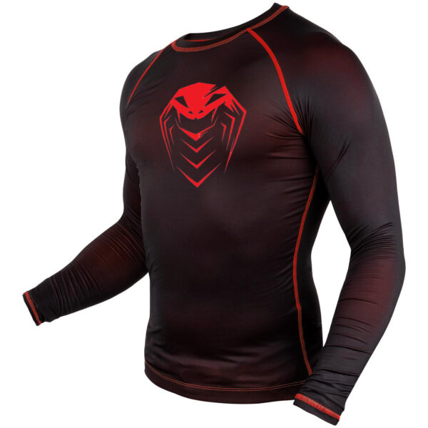 PYTHONSPO CONTENDER 3.0 COMPRESSION T-SHIRT - LONG SLEEVES - BLACK/RED - Image 3